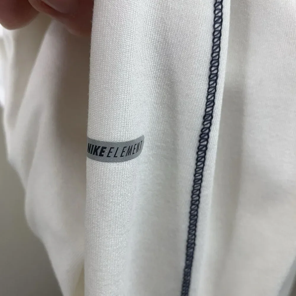Nike Team USA Element Dri-Fit White Quarter Zip Pullover Sz M Flag Top *flaws